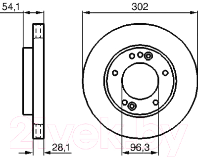 Тормозной диск Bosch 0986479230