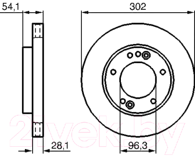 

Тормозной диск Bosch, 0986479230