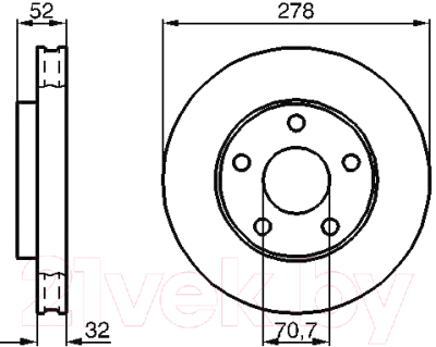Тормозной диск Bosch 0986478486
