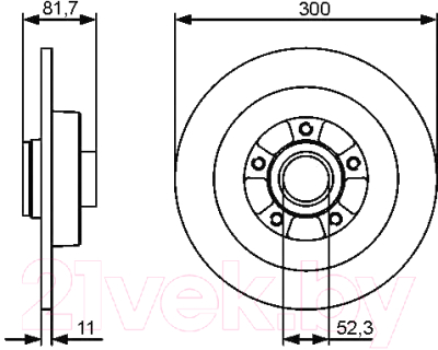 

Тормозной диск Bosch, 0986479445