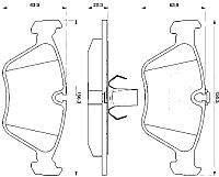 Тормозные колодки Bosch 0986424485 - 