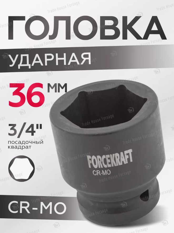 Головка слесарная ForceKraft FK-46536 (16201) — фото 3