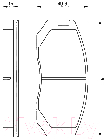 

Тормозные колодки Bosch, 0986460980