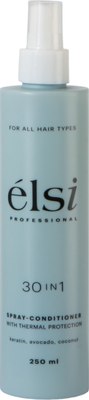 Кондиционер-спрей для волос Elsi Professional Несмываемый 30в1 с термозащитой (250мл) - 