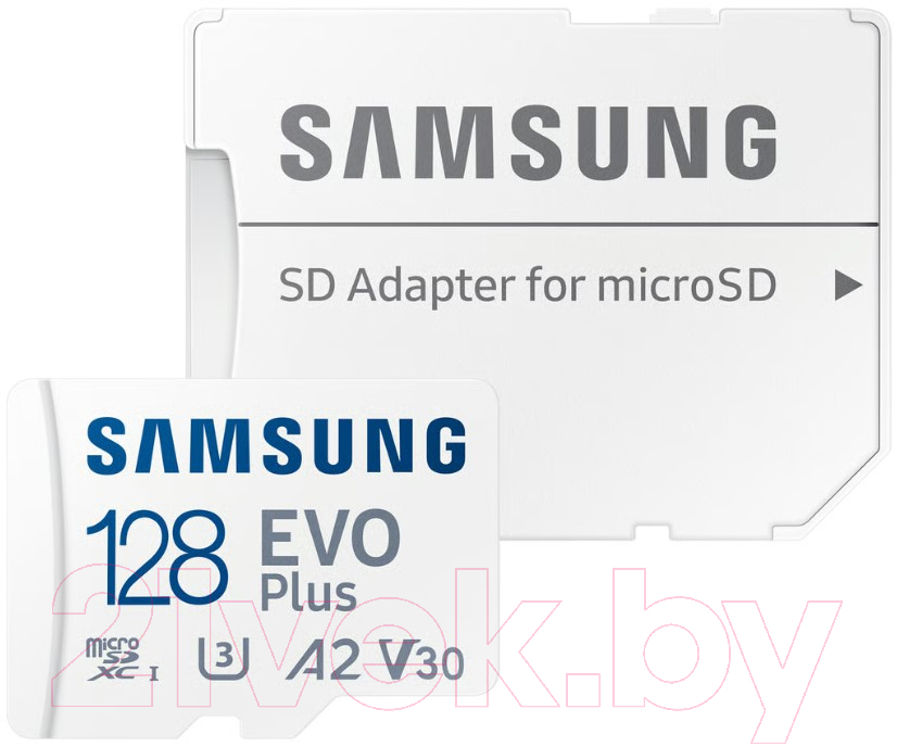 Карта памяти Samsung EVO Plus microSDXC 128GB + адаптер (MB-MC128SA/APC)