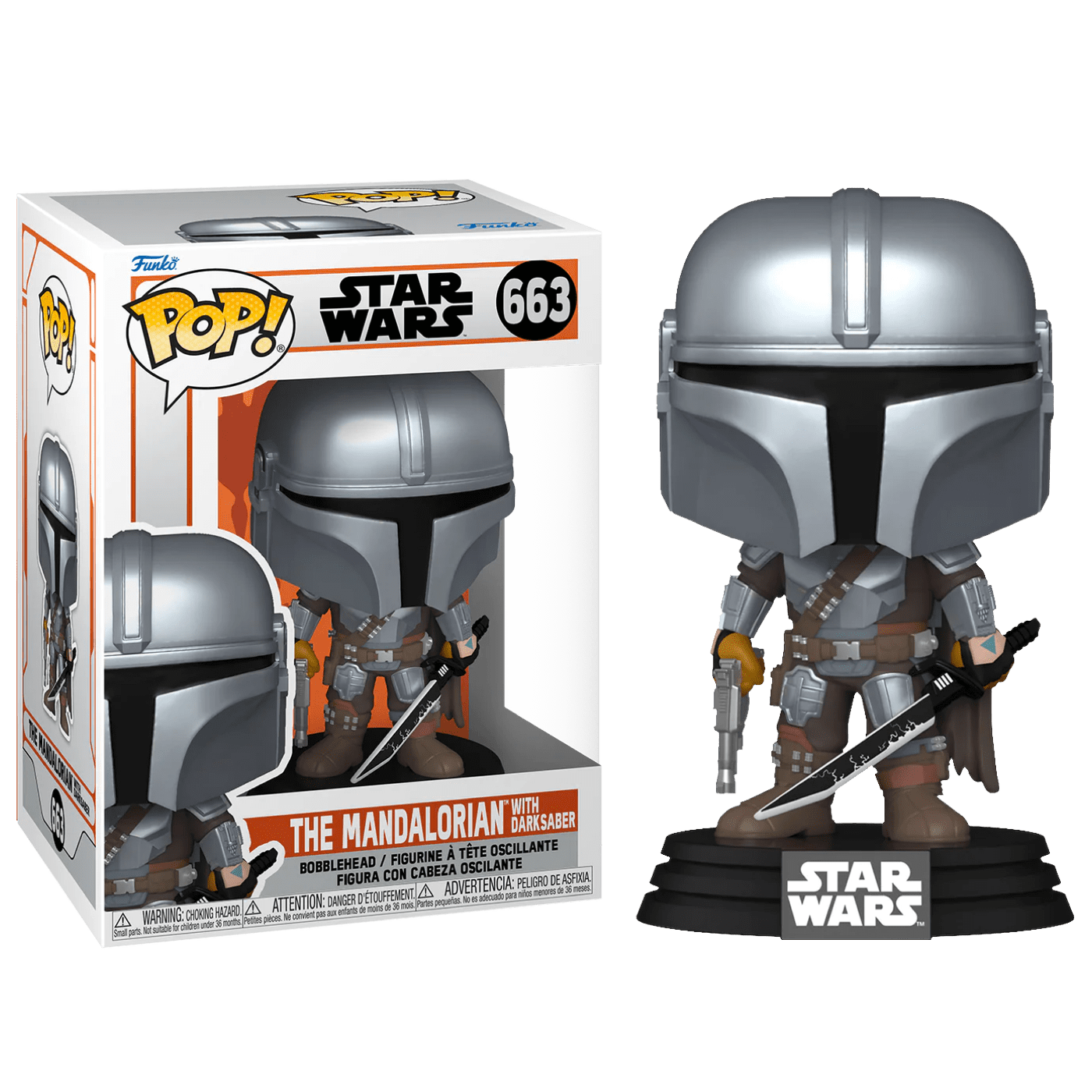 Фигурка коллекционная Funko POP! Звездные Войны. Мандалорец с мечом / 76550