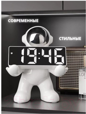 Настольные часы Merry Bear Home Decor Мальчик  Асторнавт Черное И Белое / 50005601
