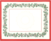 

Комплект столового белья, Christmas Wreath. Скатерть + салфетки / 10554229
