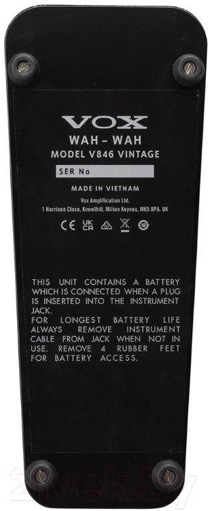 Педаль электрогитарная VOX V846 Vintage Wah — фото 3