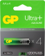 Комплект батареек GP Batteries Ultra+ LR6/15AUPETA21-2GSB4 (4шт) - 