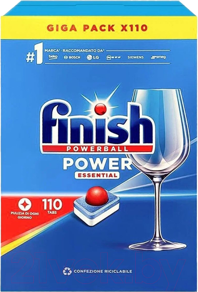 Таблетки для посудомоечных машин Finish Powerball Power Essential