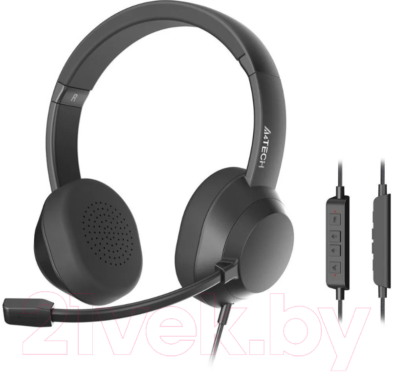 Наушники-гарнитура A4Tech Fstyler FH150U (черный) — фото 5