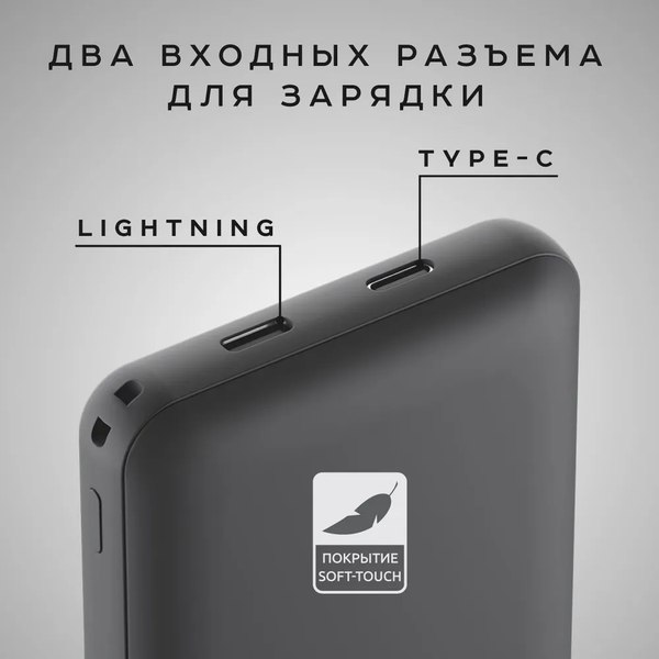 Портативное зарядное устройство Olmio QM-06 5000mAh 20W / 044471 (серый)
