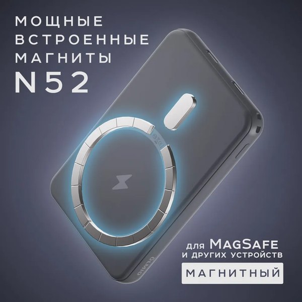 Портативное зарядное устройство Olmio QM-06 5000mAh 20W / 044471 (серый)