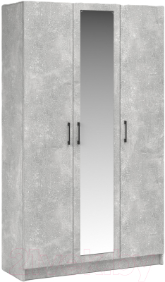 Шкаф Империал Чикаго 3 двери с зеркалом (ателье светлый)