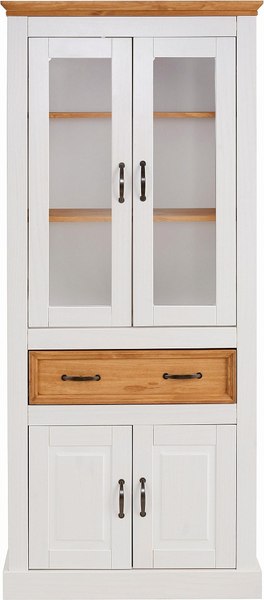 Шкаф с витриной Dipriz Landhouse Д.30004.1