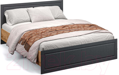 Двуспальная кровать Империал Лацио Сканди 160 с подъемным механизмом (вотан/сканди графит)
