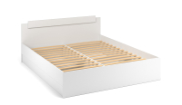 Двуспальная кровать Империал Чикаго Вайт 160 с подъемным механизмом (белый) - 