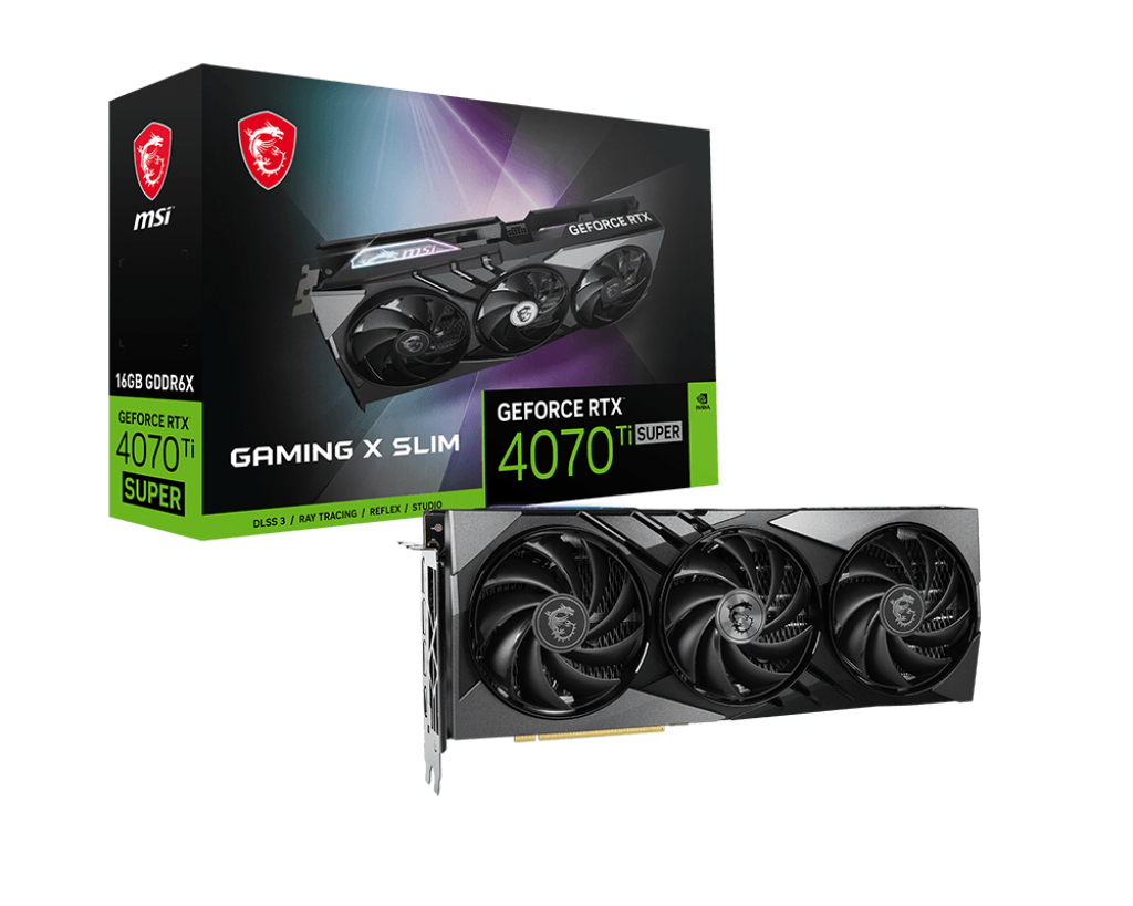 Видеокарта MSI GeForce RTX 4070 Ti Super 16G Gaming X Slim