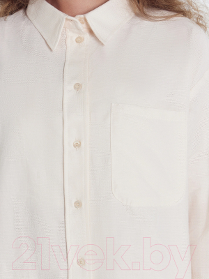Рубашка Mark Formelle 122955-1/1 (р.170-96-102, молочные цветы жаккард)