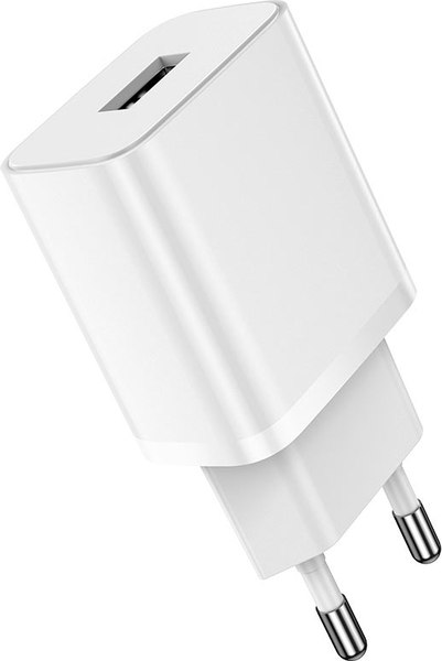 Адаптер питания сетевой Borofone BA52A 1хUSB-А 2.1А (белый)