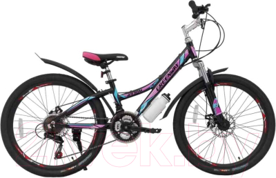 Велосипед Greenway 4930М 24 (15, черный/розовый)