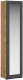 Шкаф-пенал Империал Лацио Сканди 1д с зеркалом ПР (вотан/сканди графит/ручка черная) - 