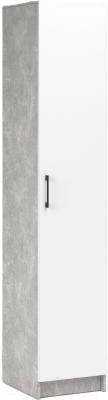 Шкаф-пенал Империал Чикаго 1 дверь (ателье светлый/белый)