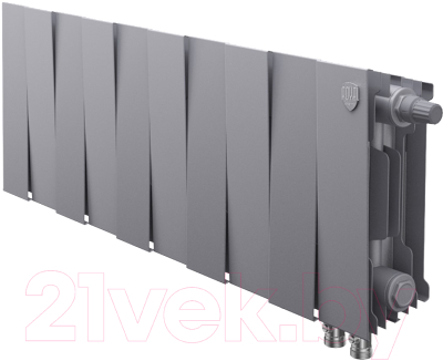 Радиатор биметаллический Royal Thermo PianoForte 200 VDR Silver Satin (10 секций)