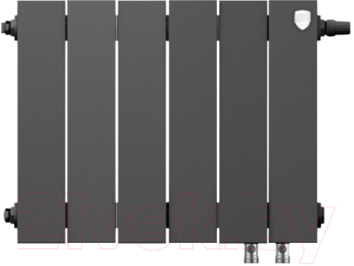 Радиатор биметаллический Royal Thermo PianoForte 300 VDR Noir Sable (6 секций)