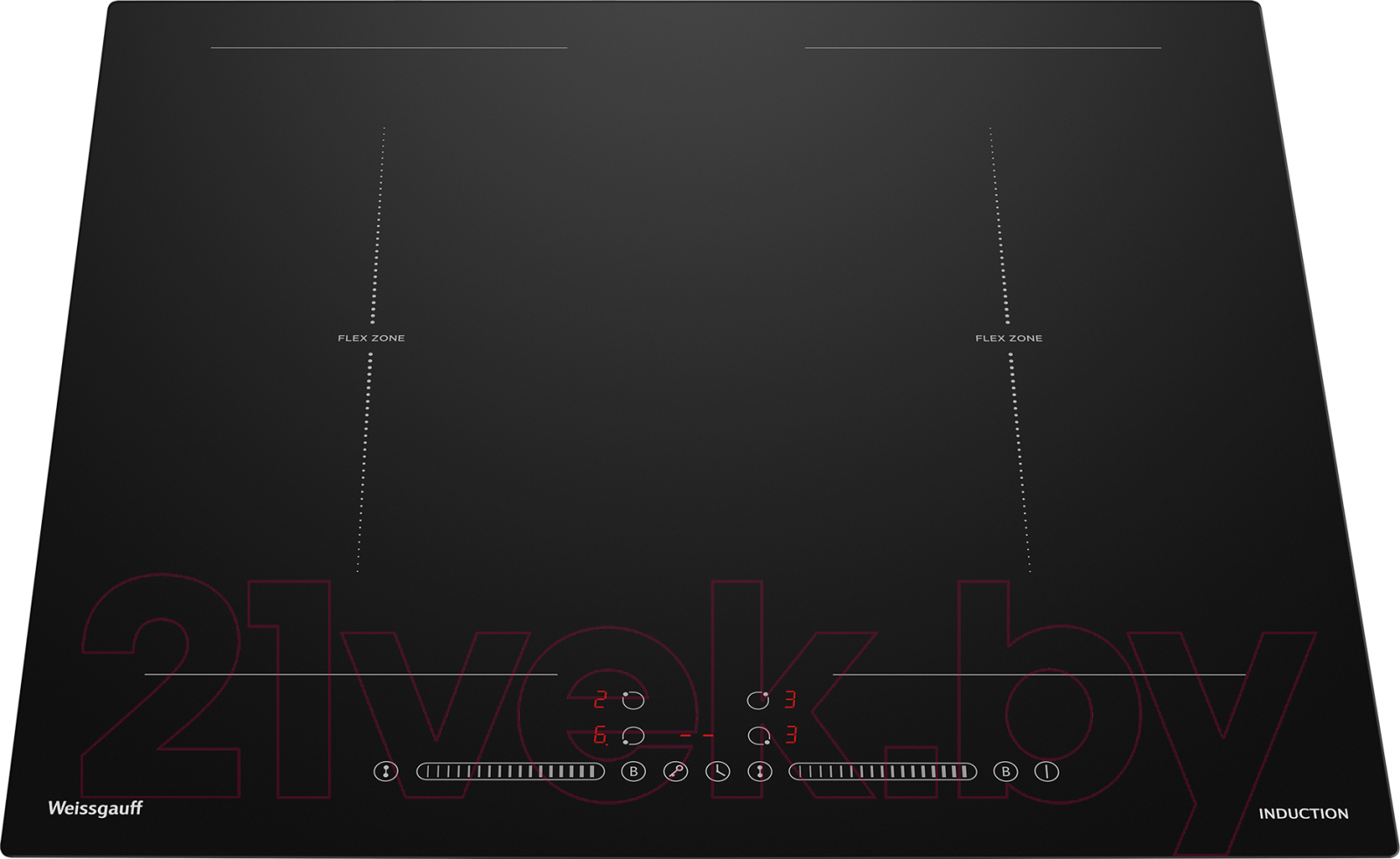 Индукционная варочная панель Weissgauff HI 642 BSCM Dual Flex