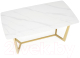 Миниатюра изображения товара Обеденный стол Halmar Clemente / V-CH-CLEMENTE-ST (белый мрамор/золото)