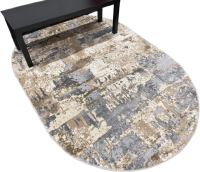 Ковер Radjab Carpet Бьянка Овал D056A / 8379RK-B (1.6x2.3, Cream Shirink/Vizon Fdy) - 