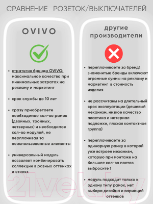 Розетка Ovivo Mina 401-100300-908 (серебристый)