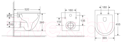 Унитаз подвесной Koller Pool Round RN-0520-RQ3