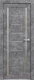 Дверь межкомнатная Юни Амати 06 80x200 (светлый бетон/стекло белое) - 