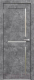Дверь межкомнатная Юни Амати 18 40x200 (светлый бетон/стекло белое) - 