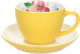 Чашка с блюдцем Andrea Fontebasso Milk & Coffee Breakfast Time / NL614C12860 (желтый) - 