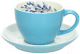 Чашка с блюдцем Andrea Fontebasso Milk & Coffee Breakfast Time / NL614C42860 (синий) - 