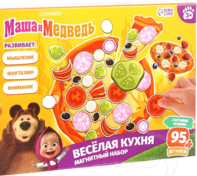 Развивающая игра Маша и медведь Веселая кухня Магнитная / 10083373