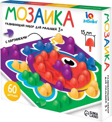 

Развивающая игра, Мозаика круглая / 7078333