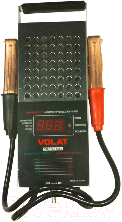 Тестер аккумуляторной батареи VOLAT VT-BT04