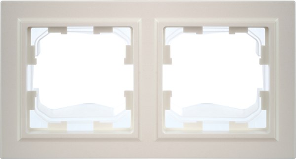 Рамка для выключателя IEK Brite BR-M22-44-K36 (жемчуг)