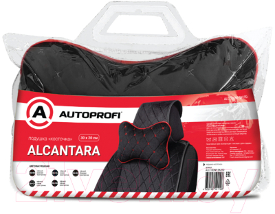 Подушка для автомобиля Autoprofi ALC-100NP BK/RD (30х20см, черный/красный)