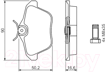 

Тормозные колодки Bosch, 0986494020