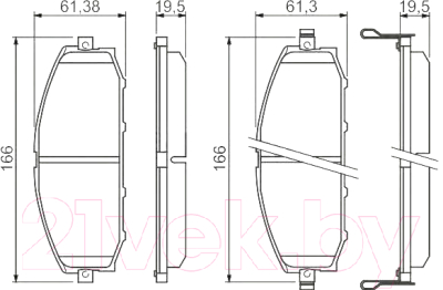

Тормозные колодки Bosch, 0986494150
