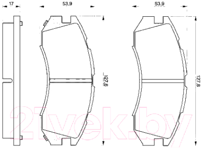 

Тормозные колодки Bosch, 0986460984