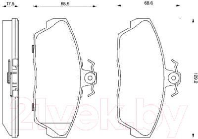 

Тормозные колодки Bosch, 0986424566