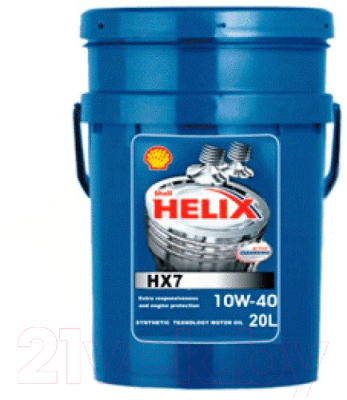 Моторное масло Shell Helix HX7 10W40 (20л)