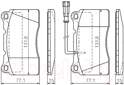 

Тормозные колодки Bosch, 0986424577